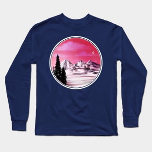 Three Sisters Pink Sunset Long Sleeve T-Shirt